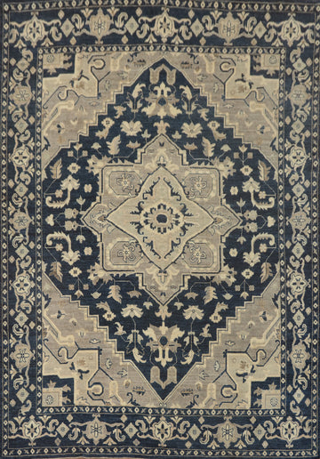 Vegetable Dye Wool Oushak Turkish Area Rug 8x10