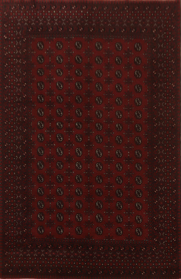 Tribal Red Balouch Afghan Area Rug 7x10