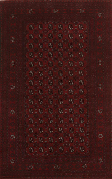 Tribal Red Balouch Afghan Area Rug 6x10