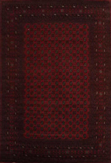 Tribal Red Balouch Afghan Area Rug 10x13