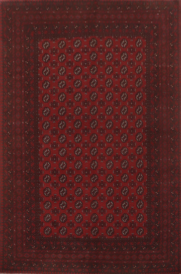 Tribal Red Balouch Afghan Area Rug 8x11
