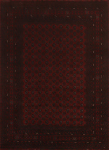 Geometric Balouch Afghan Area Rug 10x12
