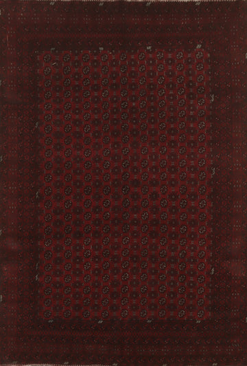 Handmade Red Balouch Afghan Area Rug 10x13