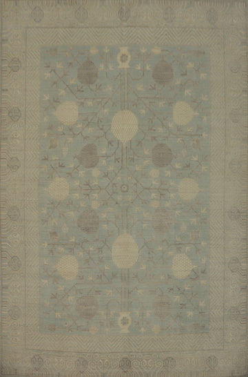 Vegetable Dye Wool Oushak Turkish Area Rug 9x12