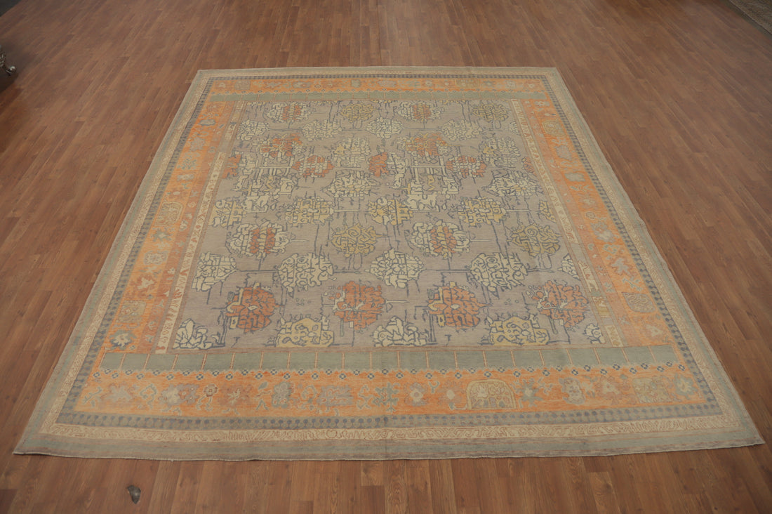 Vegetable Dye Wool Oushak Turkish Area Rug 8x10