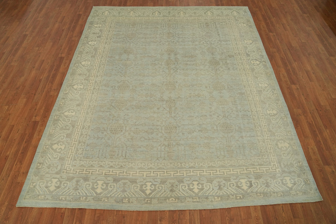 Vegetable Dye Wool Oushak Turkish Area Rug 8x10