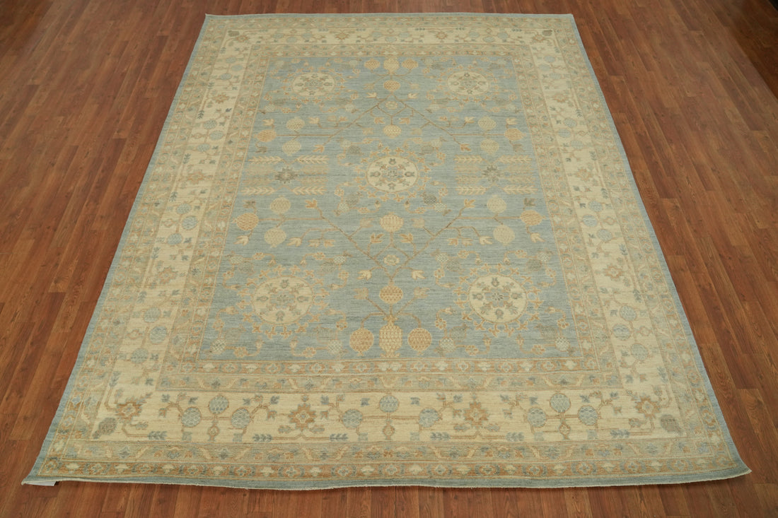 Vegetable Dye Wool Oushak Turkish Area Rug 8x10