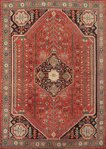 Vegetable Dye Shiraz Afghan Area Rug 8x10
