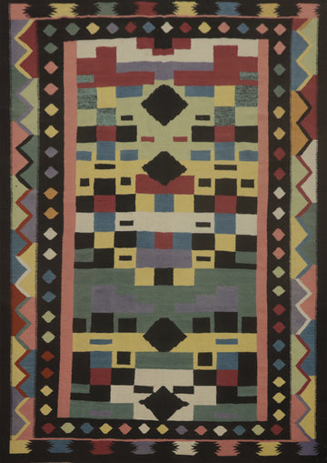 Geometric Kilim Oriental Area Rug 8x10