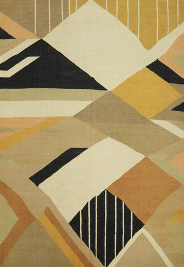 Flat Weave Wool Modern Kilim Area Rug 8x10