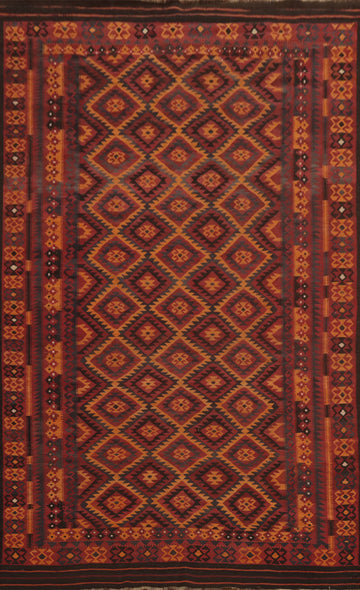 Vegetable Dye Wool Kilim Oriental Large Rug 9x15
