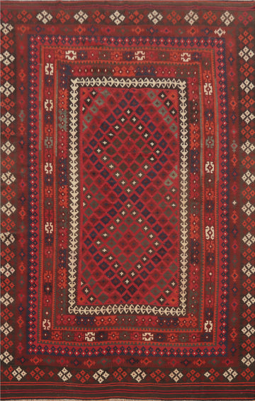 Vegetable Dye Kilim Oriental Area Rug 8x13