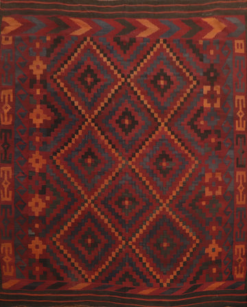 Vegetable Dye Kilim Square Area Rug 9x9