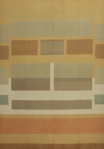 Vegetable Dye Kilim Modern Large Rug 12x16
