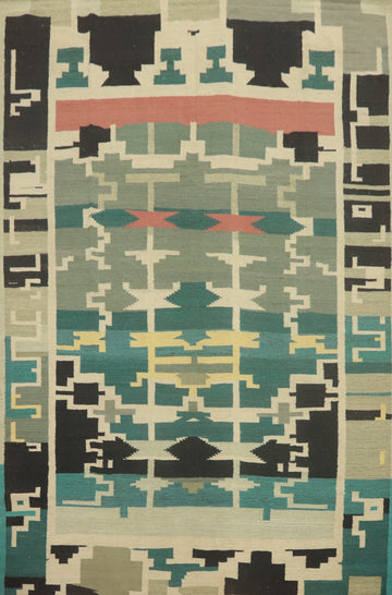 Vegetable Dye Kilim Oriental Area Rug 9x12