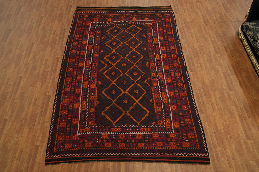 Tribal Kilim Vegetable Dye Area Rug 9x13