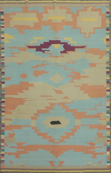 Vegetable Dye Kilim Oriental Area Rug 10x14