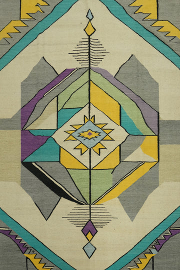 Tribal Kilim Vegetable Dye Area Rug 8x10