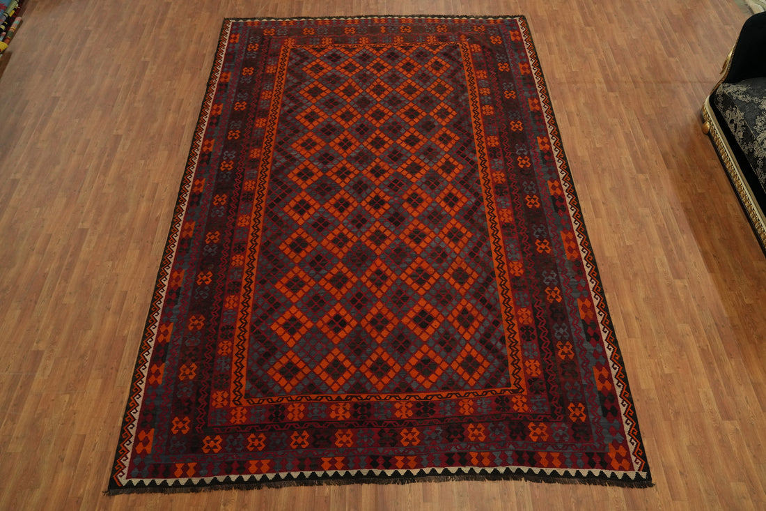 Vegetable Dye Kilim Oriental Large Rug 10x15