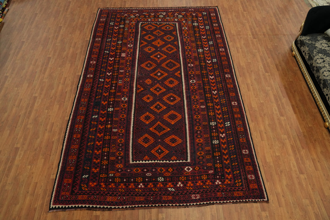 Geometric Kilim Oriental Large Rug 9x15