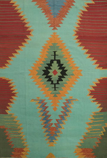 Geometric Kilim Oriental Area Rug 8x10