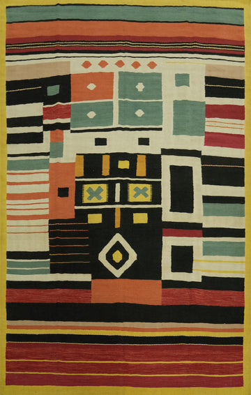 Geometric Kilim Oriental Area Rug 9x12