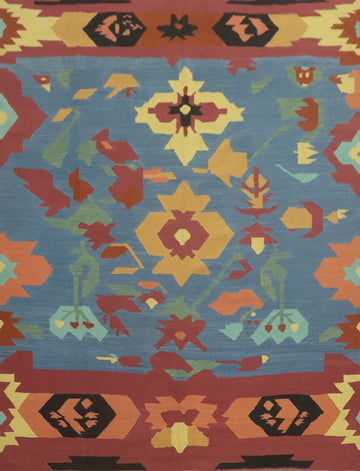 Geometric Kilim Oriental Area Rug 8x8