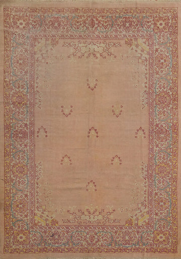 Antique Vegetable Dye Oushak Persian Area Rug 8x12