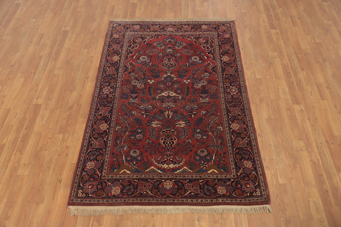 Vegetable Dye Masterpiece Abadeh Persian Rug 4x7