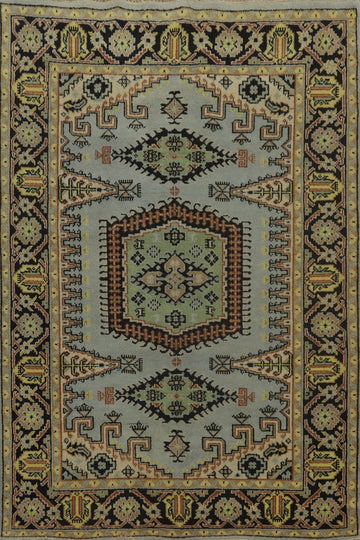 Handmade Wool Viss Indian Area Rug 6x9