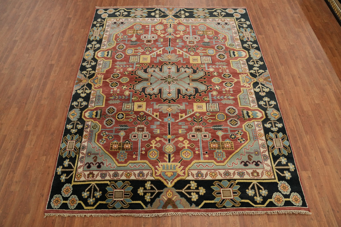 Geometric Kazak Indian Area Rug 8x10