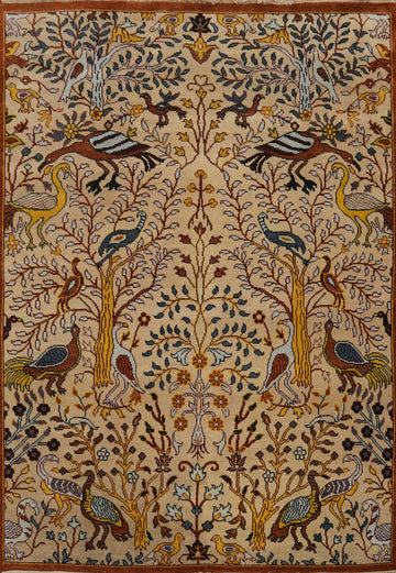 Animals Pictorial Ziegler Indian Area Rug 8x10
