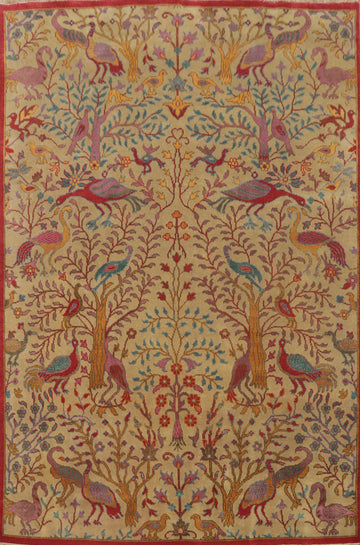 Animals Pictorial Ziegler Indian Area Rug 9x12