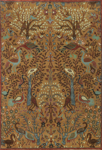 Animals Pictorial Ziegler Indian Area Rug 9x12