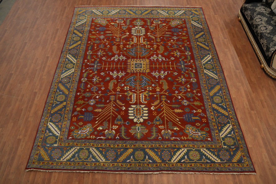 Handmade Wool Oushak Indian Large Rug 12x15