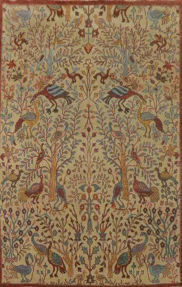 Animals Design Camel Ziegler Indian Area Rug 9x12
