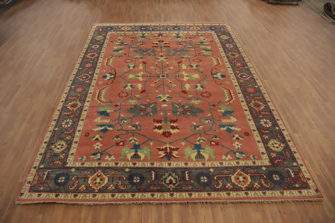 Handmade Wool Oushak Indian Area Rug 9x12