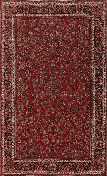 Vegetable Dye Sarouk Persian Large Rug 10x16