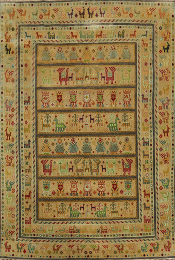 Animals Wool Ziegler Room Size Area Rug 8x10