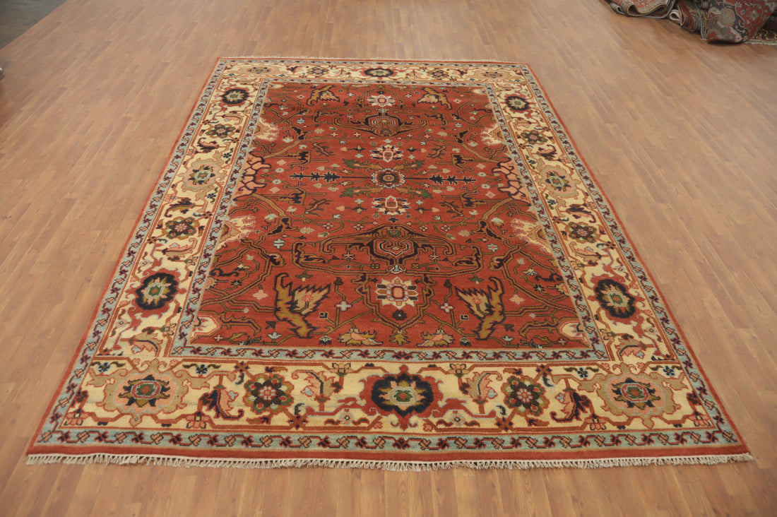 Handmade Wool Oushak Indian Area Rug 9x12