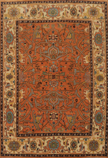 Geometric Oushak Indian Area Rug 9x12