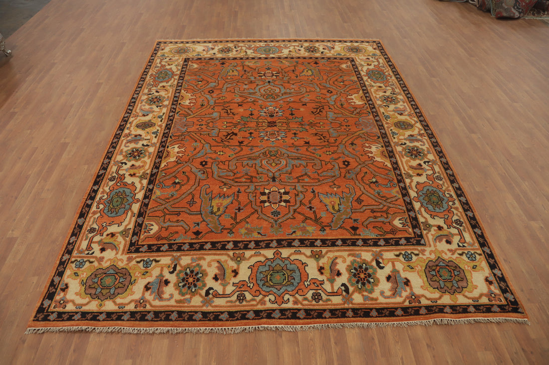 Geometric Oushak Indian Area Rug 9x12