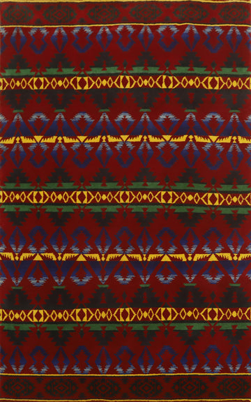 Vegetable Dye Gabbeh Room Size Area Rug 6x9