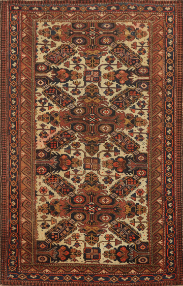 Pre-1900 Antique Shirvan Vegetable Dye Rug 3x4
