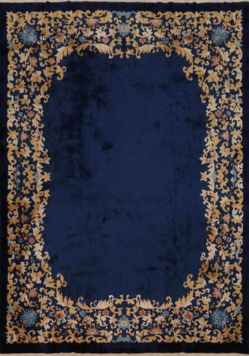 Vegetable Dye Art Deco Chinese Large Rug 12x15
