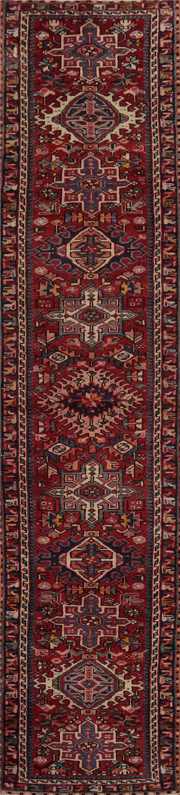 Geometric Wool Karastan Persian Runner Rug 2x12