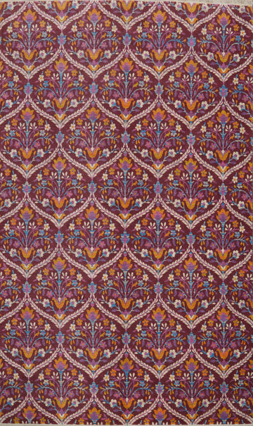 All-Over Floral Gabbeh Living Room Area Rug 6x9
