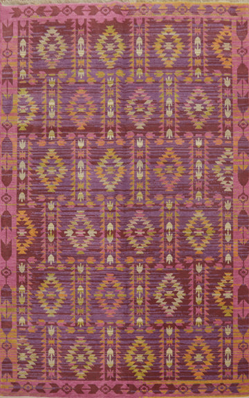 Geometric Gabbeh Room Size Area Rug 6x9