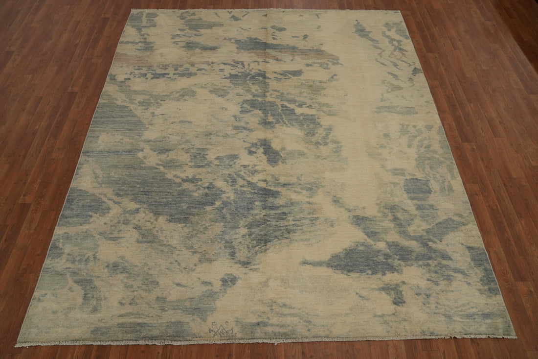 Vegetable Dye Abstract Living Room Area Rug 8x10