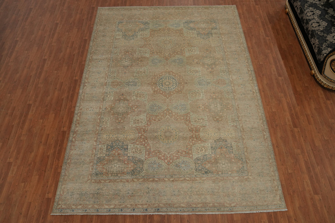 Vegetable Dye Oushak Oriental Large Rug 10x14